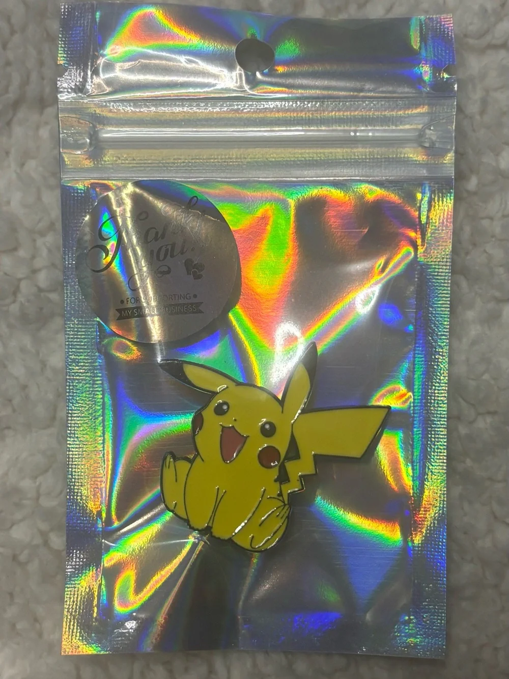 Happy Pikachu Enamel Pin